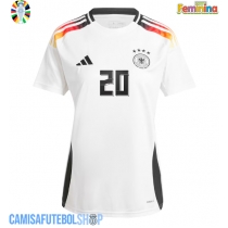Camisa de time de futebol Alemanha Benjamin Henrichs #20 Replicas 1º Equipamento Feminina Europeu 2024 Manga Curta